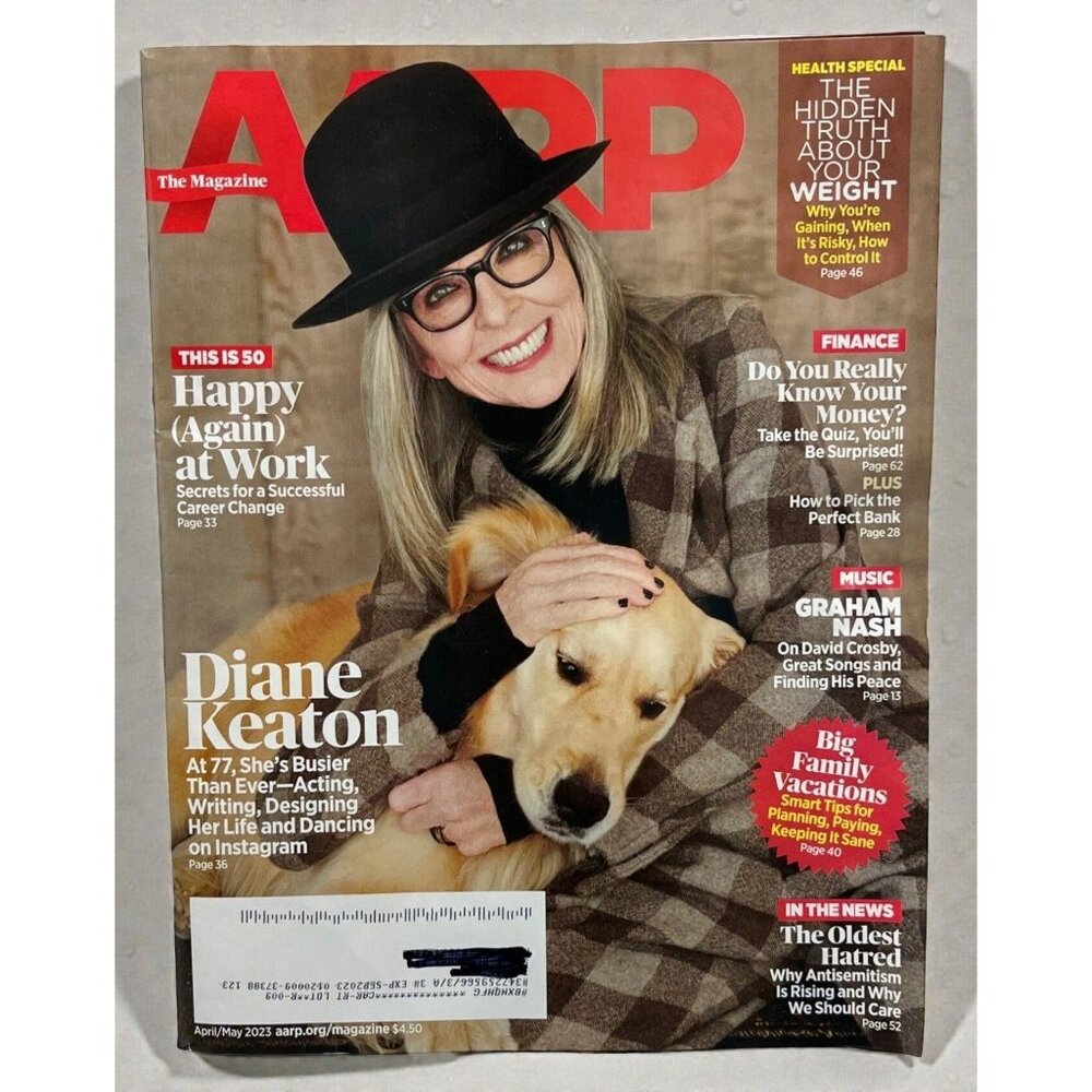AARP The Magazine April May 2023 Diane Keaton Cover Issue Volume 66 No 3A